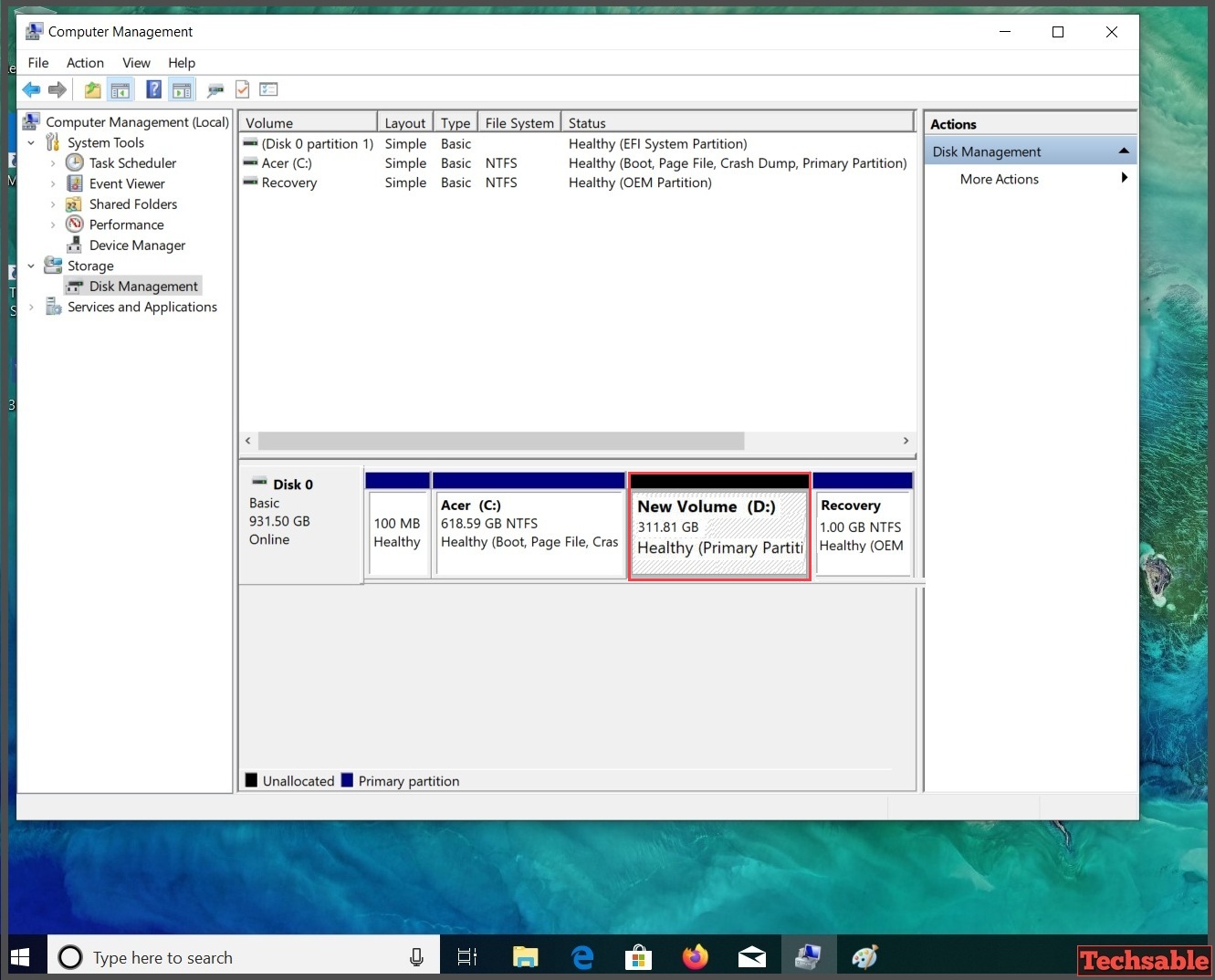 How to Create Hard Drive Partition in Windows 10